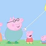 Image for episode "Flying a Kite" from Animation programme "Peppa Pig"