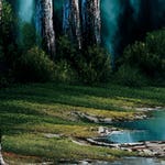 Image for episode "Secluded Forest" from Arts programme "The Joy of Painting"