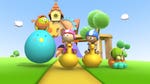 Image for episode "Bouncy Time" from Animation programme "Tickety Toc"