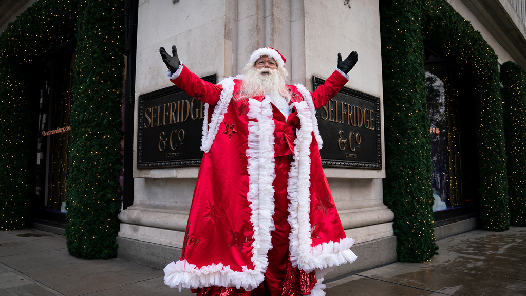 Selfridges at Christmas on 5 - 9:30pm