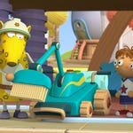 Image for episode "Leaf Sweeping Time" from Animation programme "Tickety Toc"