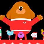 Image for episode "The Obstacle Course Badge" from Childrens programme "Hey Duggee"