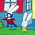 Image for episode "Super Rabbit" from Animation programme "Simon"