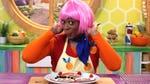 Image for episode "Hasina the Hairdresser" from Cookery programme "Big Cook Little Cook"