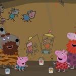 Image for episode "Stone Age Granny" from Animation programme "Peppa Pig"