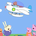 Image for episode "The Flying Vet" from Animation programme "Peppa Pig"