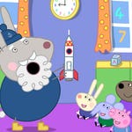 Image for episode "Grampy Rabbit in Space" from Animation programme "Peppa Pig"